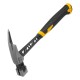 Молоток кровельщика 600 г, цельнокованый, боек с магнитом, двухкомп. обрезин. рук-ка Denzel (10623)
