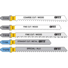 Набор полотен для электролобзика 5 шт. (T111C; T119B; T101B; T118A; T127D) (41008)