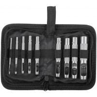 Пробойники для кожи, набор 9 шт. (отверстия 2-3-4-5-6-8-9-10-13 мм ) (67428)