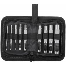 Пробойники для кожи, набор 9 шт. (отверстия 2-3-4-5-6-8-9-10-13 мм ) (67428)