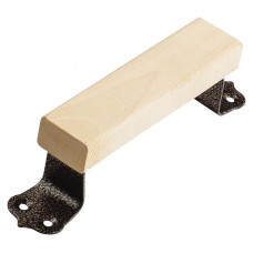 Ручка скоба с деревянными накладками 120 мм (66818)