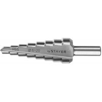 Сверло ступенчатое 6-20 мм, 8 ступеней, сталь HSS STAYER 29660-6-20-8