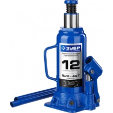 Домкрат гидравлический бутылочный 12 т 228-467 мм Профессионал ЗУБР 43060-12