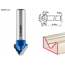 Фреза пазовая фасонная №6 12.7?10 мм радиус 2.4 мм ЗУБР Профессионал 28745-12.7