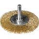 Щетка дисковая для дрели 63 мм, витая стальная латунированная проволока 0.3 мм ЗУБР Профессионал 3520-063_z02