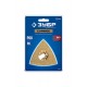 Полотно треугольное зачистное CARBIDE ВК8 Р60 80 мм с твердосплавной крошкой: клей, краска, раствор, кирпич, пенобетон ЗУБР StarQuick 15583-P60