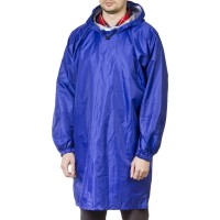 Плащ-дождевик нейлоновый, синий, размер S-XL ЗУБР Профессионал 11615