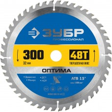 Диск пильный по дереву Оптима, 300 х 32 мм, 48Т ЗУБР Профессионал 36903-300-32-48_z01