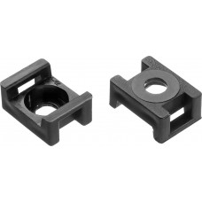 Площадка усиленная под хомут-стяжку 16 х 23 мм, нейлон, 100 шт, черная ЗУБР ПХС-У 30921