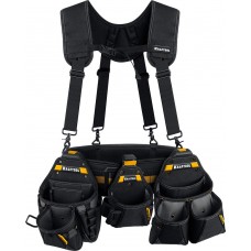 Пояс монтажника в комплекте: пояс монтажника, подтяжки и 3 сумки KBS-5 KRAFTOOL 38760-5