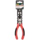 Круглогубцы Стандарт, красно-черные пластиковые ручки, полированная сталь 165 мм