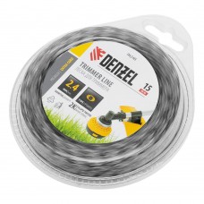 Леска для триммера двухкомпонентная эллипс 2,4мм х 15м, блистер EXTRA CORD, Denzel (96248)