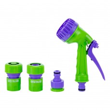 Набор для подключения шланга 3/4, пистолет 7 режимов полива, адаптер, 2 соединителя Palisad (65178)