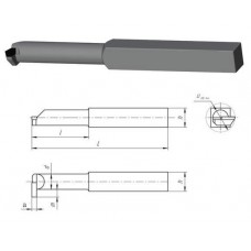 Резец канавочный внутренний 25х25х240 Т15К6 а=6,5; m=12