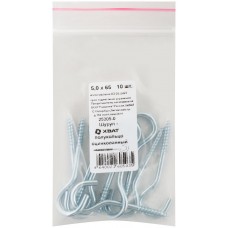 Шуруп-полукольцо оцинкованный 5,0 х 65, 10 шт Фасовка (25205-0)