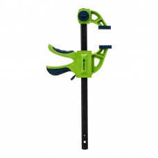 Струбцина F-образная, быстрозажимная, 200 х 70 х 420 мм, пластиковый корпус, фиксатор, двухкомпонентная рукоятка Сибртех (20564)