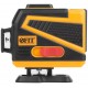 Уровень лазерный самоуспокаивающийся, зеленые лучи, 3 плоскости 360 гр., диапазон 20 м, Li-Ion аккум., 2 уровня яркости, без треноги, платформа для по (18668)