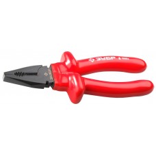 Диэлектрические комбинированные плоскогубцы 180 мм ЗУБР Электрик 2214-1-18