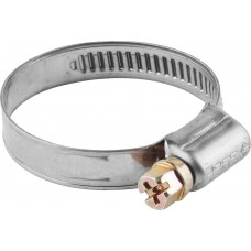 Нержавеющий хомут НХ-9Н, 16 - 25 мм, накатная лента 9 мм, 5 шт ЗУБР Профессионал 3787-16-25