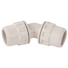 Соединитель угловой ШиреФит штуцер с гайкой - штуцер с гайкой 45°, 32 мм ЗУБР 51491-32