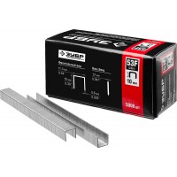 Скобы 10 мм, тип 53F (D/056), калибр 23GA, 5000 шт Профессионал ЗУБР 31950-10