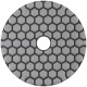 Алмазный гибкий шлифовальный круг АГШК (липучка), сухое шлифование, 100 мм, Р 400 (39854)