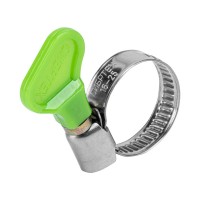 Хомуты металлические элемент крепления с формой ключа 16-25 мм, 100 штук в упаковке Сибртех (47548)