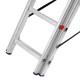 Лестница, 3 х 7 ступеней, алюминиевая, трехсекционная, Сибртех (97817)