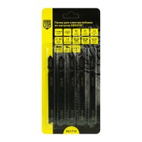 Пилка для электролобзика по металлу T118AF, би-металл, прямой рез (5 шт, шаг 1.2 мм, длина 92/67 мм) BERGER BG1716