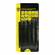 Пилка для электролобзика по металлу T118AF, би-металл, прямой рез (5 шт, шаг 1.2 мм, длина 92/67 мм) BERGER BG1716