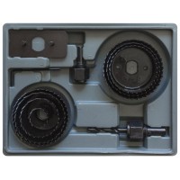 Пилы круговые набор 7 шт. (22, 41, 54, 57, 60, 64, 67 мм) в кейсе (36735)