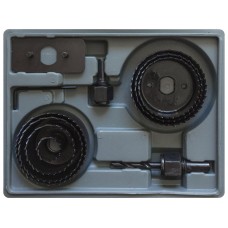 Пилы круговые набор 7 шт. (22, 41, 54, 57, 60, 64, 67 мм) в кейсе (36735)