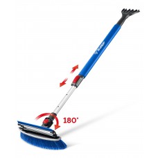 Щетка телескопическая с поворотной головой и водосгоном от снега автомобильная 940-1310 мм ЗУБР Профессионал 61063
