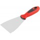 Шпатель, нерж.сталь, прорезиненная ручка 80 мм (06713)