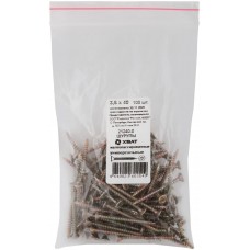 Шурупы желтопассированные, универсальные 3,5 х 40 100 шт Фасовка (21240-0)