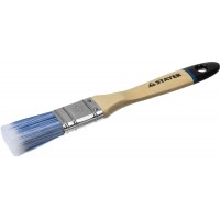 STAYER AQUA, 25 мм, 1?, искусственная щетина, деревянная ручка для воднодисперсионных и акриловых ЛКМ, плоская кисть (01062-025)