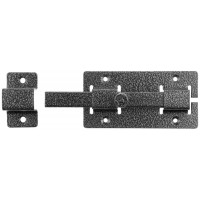 Задвижка накладная для дверей усиленная квадратный засов цвет серебро ЗД-06 60х115 мм 37786-6  