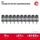 Гвозди по бетону CN 17 x 2.7 мм, оцинкованные, 1000 шт ЗУБР 305388-17