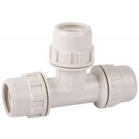 Тройник соединительный ШиреФит штуцер с гайкой - штуцер с гайкой - штуцер с гайкой 16 мм ЗУБР 51505-16