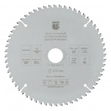 Диск пильный универсальный мультирез (210x30/25.4/20/16x60z, 2.8/2.0 мм, TCG 45°, атака -5°) BERGER BG1665