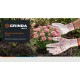 GRINDA PROTECT, M (8), садовые перчатки с прозрачным нитриловым покрытием, фиолетовые, 13 класс (11295-M)