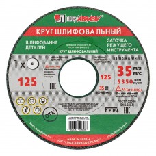 Круг шлифовальный, 125 х 16 х 32 мм, 63С, F60, (K, L) 