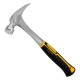 Молоток-гвоздодер 350 г, цельнометаллический, двухкомпонентная рукоятка Denzel (10422)