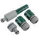 Набор поливочный 4 шт. 1/2 ( насадка для полива,соединитель, соединитель с автостопом, адаптер внешний )
