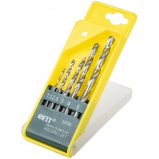 Набор сверл по металлу HSS полированных, 5 шт. (1,5-2,5-3-4-5 мм) (33795)