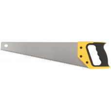Ножовка по дереву, средний каленый зуб 7 ТPI, 3D заточка, пласт.прорезиненная ручка, Профи 400 мм (40440)