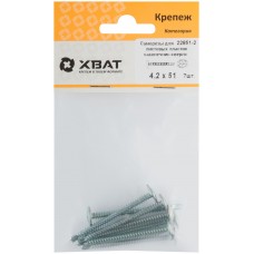 Саморезы для листовых пластин, наконечник-сверло 4,2 х 51 (фасовка 7 шт) (22851-2)