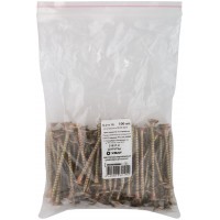 Шурупы желтопассированные, универсальные 6 х 70 100 шт Фасовка (21611-0)