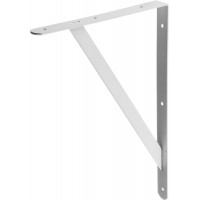 Уголок-кронштейн усиленный 400 х 280 х 30 х 4 мм белый STAYER 37423-1