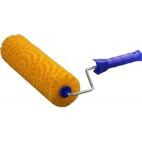 Валик малярный 80 х 240 мм, бюгель 6 мм, структурный поролон, для водоэмульсионных, акриловых красок и эмали STAYER Professional 0367-24